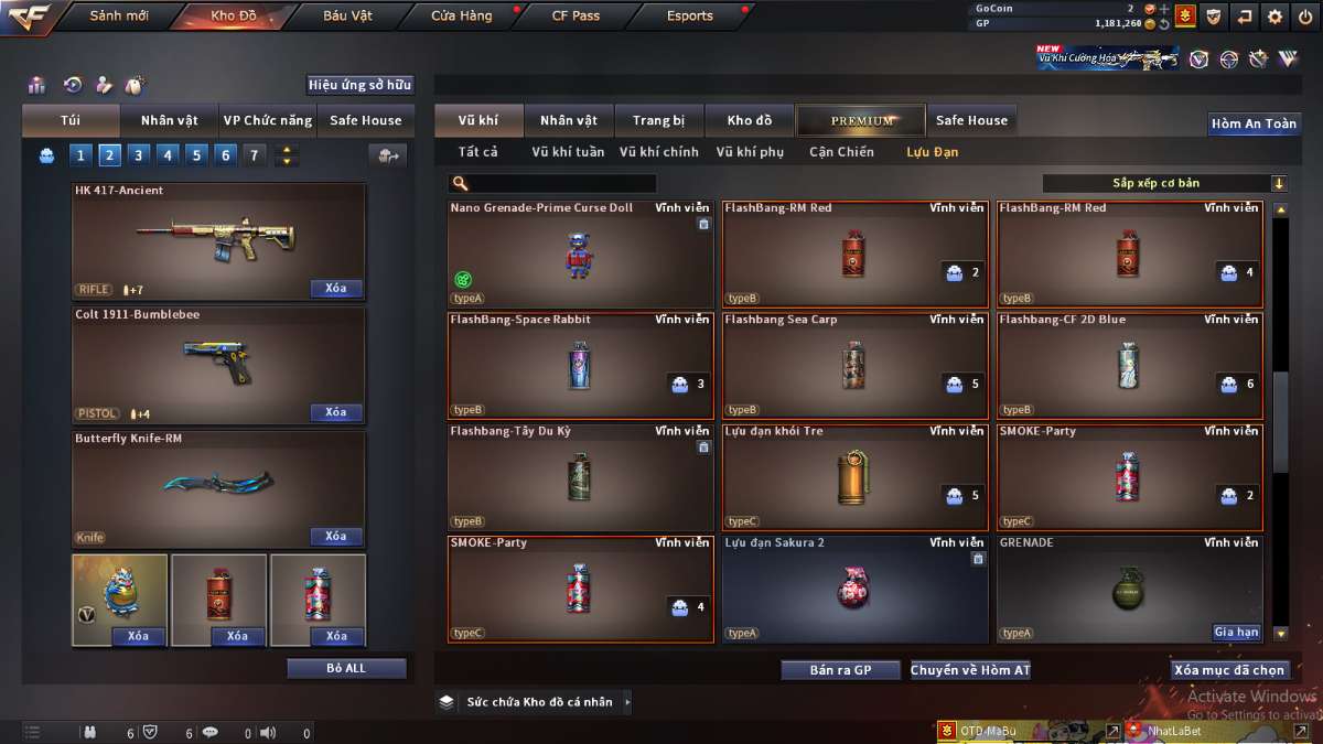 shop acc cf uy tin gia re